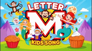 Letter M song for kids Words beginning with M  Songs about the ABC alphabet  M words [upl. by Sherlocke763]