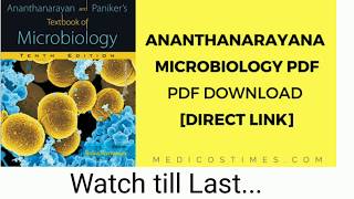 Ananthanarayana Microbiology PDF free download direct link  drmbbs [upl. by Lavern]