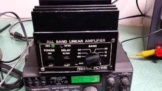 Yaesu FL110 100 Watt Solid State Linear Amp [upl. by Ursel249]