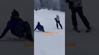 skiing snowboarding snowsports parkrat terrainpark extremesports oldstyle oldfashioned old [upl. by Ainevul]