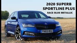 The 2020 SKODA Superb Sportline Plus in Race Blue Metallic at Simpsons SKODA [upl. by Yruj741]