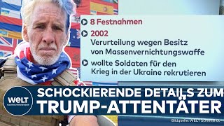 USA Erneutes Attentat auf Donald Trump Neue SchockDetails zum mutmaßlichen Angreifer [upl. by Llenyl514]