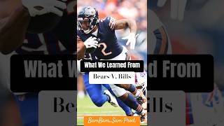 What we learned from Bears vs Bills shorts nfl [upl. by Gnehs]