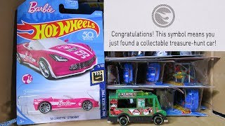 2018 M USA Hot Wheels Case Unboxing Video with New 2018 Hot Wheels Cars and Barbie Car [upl. by Nilahs]