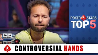 Most Controversial Poker Hands ♠️ Poker Top 5 ♠️ PokerStars Global [upl. by Ayadahs92]