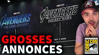 Nouveaux films AVENGERS 💥 MARVEL dévoile la PHASE 5 et 6  Cest FOU [upl. by Hijoung463]