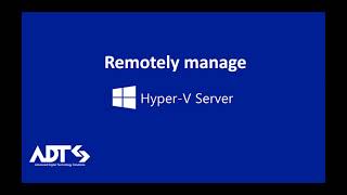 Microsoft HyperV Server Remotely manage by Window Admin Center and HyperV Manager [upl. by Fredette]