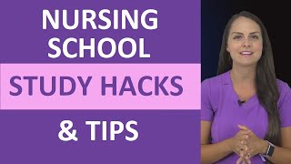 Nursing School Study Tips amp Hacks How to Study Efficiently in Nursing School [upl. by Millie]