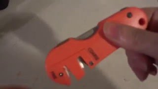 UNBOXiNG AND HOW TO REViEW OF ACCU SHARP 4iN1 KNiFE AND TOOL SHARPENER [upl. by Crispen]