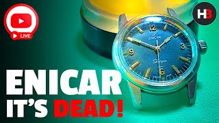 Its DEAD Vintage Enicar Sherpa not running Full unedited strip down of this stunning Swiss watch [upl. by Adam]