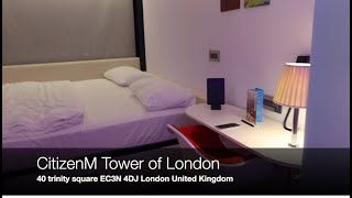 HOTEL TOUR 62 CitizenM Tower London United Kingdom [upl. by Olram]