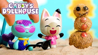 Lets Build a SANDMAN Gabbys Tropical Winter Cruise  GABBYS DOLLHOUSE TOY PLAY ADVENTURES [upl. by Hanna]