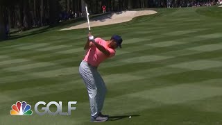 Steph Curry drains unbelievable 97yard shot in Round 1  Golf Channel [upl. by Atikam777]