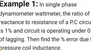 Elect Meas 34 Numericals on Dynamometer type wattmeter [upl. by Aubrie]