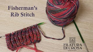 Filatura di Crosa Knitting Basics Fishermans Rib [upl. by Porush]