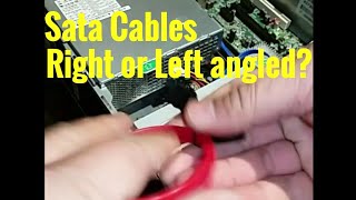 SATA cableDifference between Right angle and Left Angle cable [upl. by Ardnikat976]