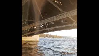 St Petersburg Palace Bridge view from below [upl. by Uamak]