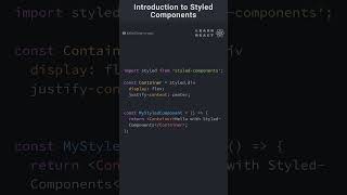 Introduction to Styled Components [upl. by Anirb]