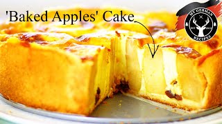 Old German Baked Apple Cake  Bratapfelkuchen ✪ MyGermanRecipes [upl. by Aitsirt701]