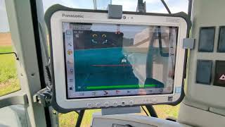 AgOpenGPS RTK Autosteer U turning and auto section control Knight sprayer [upl. by Valentia]