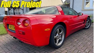 FULL CORVETTE PROJECT in 1 video 1998 C5 restoration DIY [upl. by Kamerman379]