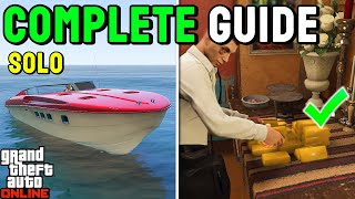 UPDATED GTA Online Cayo Perico Heist SOLO Guide Gold  Elite Finale [upl. by Nyrehtac]