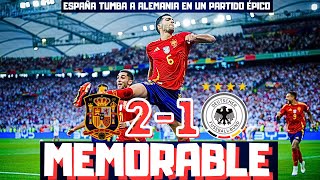 ESPAÑA EN SEMIFINALES TRAS UN PARTIDO ÉPICO HISTÓRICO GOL DE MERINO QUE TUMBA A ALEMANIA EUROCOPA [upl. by Samuela]