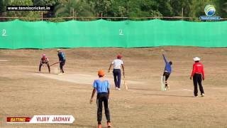 Vijay Jadhav Batting Tennis Ball Cricket Tournament 2016 Vikramgad [upl. by Neimad]