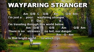 Wayfaring Stranger  With Lyrics and Chords [upl. by Aicilaana]