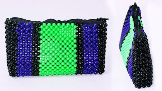 How to make a beaded coin purse and minibag tutorials for beginners beadedpurse [upl. by Christenson]