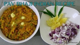 Pav Bhaji Chaat Masala Recipe  How To Make Bhaaji  Indian Vegetarian Street Food at Home [upl. by Melas958]