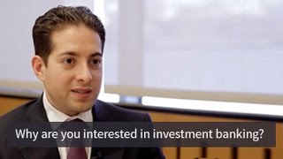 Mock Interview Question Why Investment Banking [upl. by Lim]