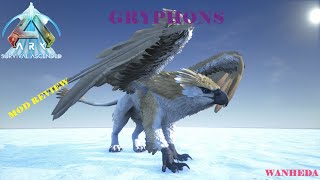 Ark Ascended Mod Review Gryphons UPDATED Pygmy Griffins CrossPlay [upl. by Mot594]