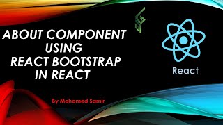 36 About Component Using React Bootstrap React  React بالعربي [upl. by Burd]