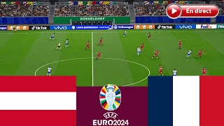 EN DIRECT Autriche vs France Coupe dEurope 2024 Match complet  Simulation de jeu vidéo [upl. by Clemens]