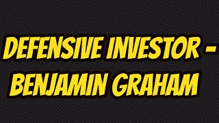 Results to Be Expected by the Defensive Investor  Benjamin Graham [upl. by Silliw638]