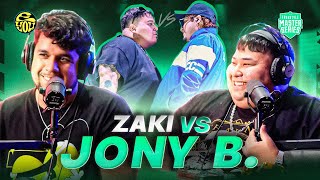 SE PICANTEÓ LA BATALLA  Reacción a ZAKI vs JONY BELTRÁN  FMS Caribe  EYOU TV [upl. by Kameko]