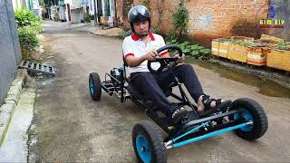 Test Drive Electric Gokart 24V  350W 4 Speed [upl. by Leopoldeen]