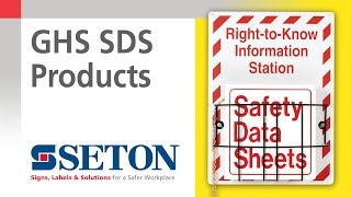 How to Update from MSDS with GHS SDS Products  Seton Video [upl. by Wershba]