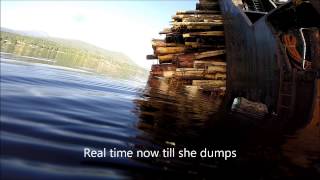 Seaspan Commodore dumping the Seaspan Suvivor Log Barge in Ladysmith Harbour [upl. by Nageek]