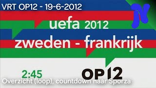 VRT OP12  Overzicht loop countdown naar Sporza 1962012 [upl. by Adok]