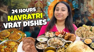 I ate NAVRATRI Special VRAT Food for 24 Hours  Cooking Challenge [upl. by Nidraj]