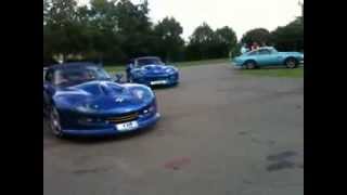 Outrageous roaring of two supercharged V8 Marcos Mantis [upl. by Seldon]