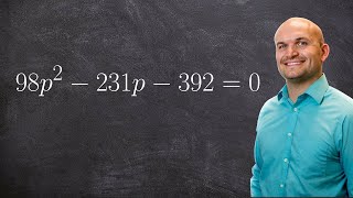 Solve an equation by factoring large numbers [upl. by Asnarepse]