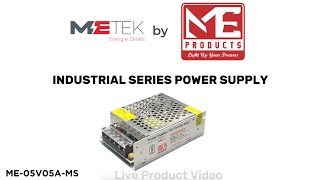 MEMETEK  05V05A25W Industrial Power Supply Live Video [upl. by Anneyehc]