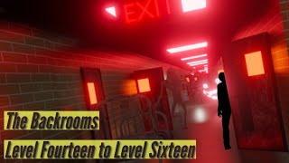 The Backrooms  Level Fourteen to Level Sixteen  Roblox [upl. by Yahsel145]