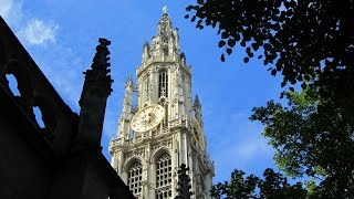 Antwerpen OnzeLieveVrouwekathedraal klokken feestgelui [upl. by Edlyn727]