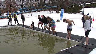 Firstever Northeast Polar Plunge at Montage Mountain Resorts [upl. by Idurt277]