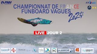 Live Championnat de France Funboard Vagues 2024  Jour 2 [upl. by Alyam628]