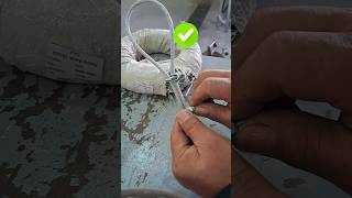 steel wire rope clamping process diy tutorial youtube youtubeshorts shortvideo shorts short [upl. by Branca]